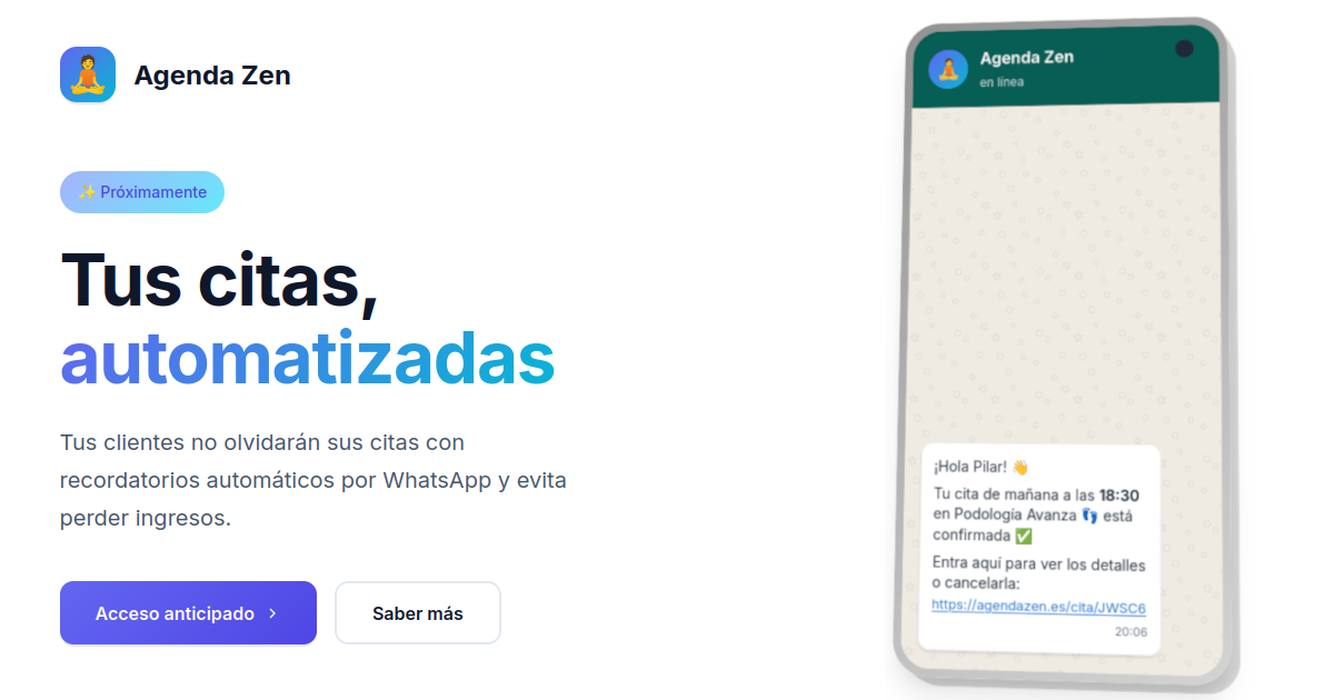 Agenda Zen site image